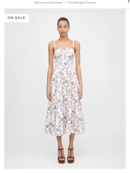 Hill House Dresses & Skirts - NWT & NEVER WORN: HILL HOUSE SIZE S| The Margot Dress - White Floral Midi Dress